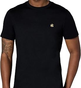 Brooks Brothers Men's Short Sleeve Cotton Crew Neck Logo T-Shirt