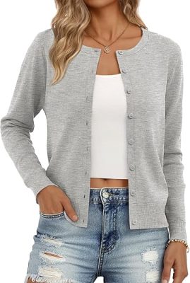 Trendy Queen Lightweight Cardigan Sweaters for Women